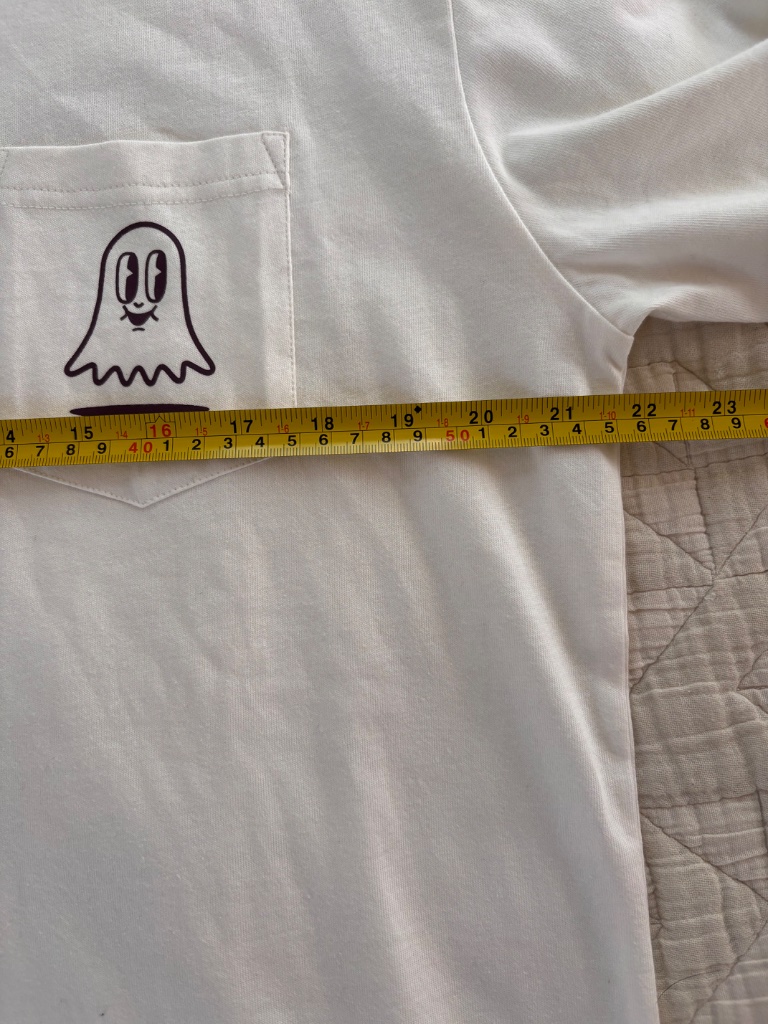 Nwot Evo Long Sleeve White Floaty Pow Pow Graphic Tee — image 5 of 6